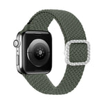 Dây đồng hồ thay thế dây thắt nylon co giãn khóa kim cương có thể điều chỉnh cho Apple Watch Series, 7 & 6 & SE & 5 & 4 40mm/3 & 2 & 1 38mm, 7 & 6 & SE & 5 & 4 44mm/3 & 2 & 1 42mm