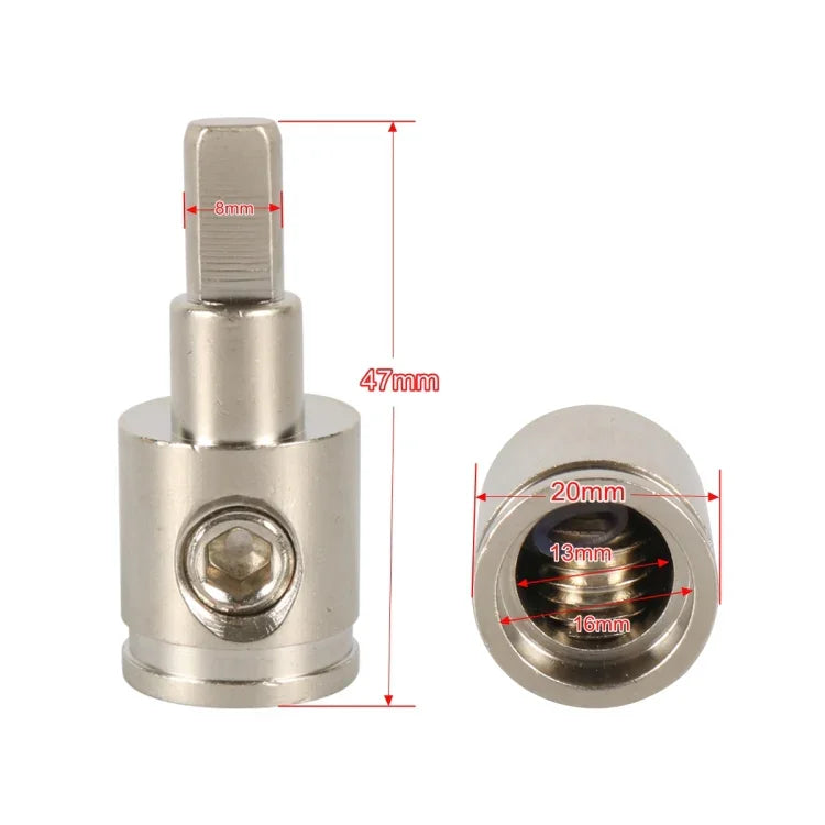 A5659-02 2 cặp khối đầu cuối âm thanh bằng đồng mạ niken kích thước lớn 0GA đến 4GA cho ô tô, A5659-02