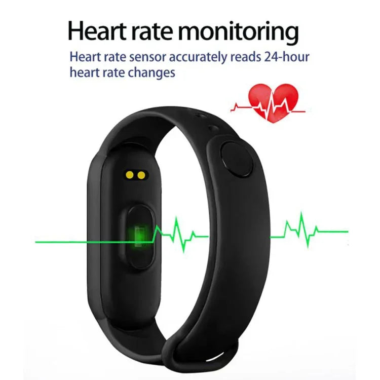 Vòng đeo tay thông minh thể thao 1M7, Hỗ trợ theo dõi nhịp tim & huyết áp & giấc ngủ & nhắc nhở ngồi lâu, Sạc tuyến tính, Sạc từ tính