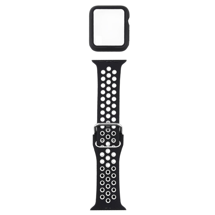 Bộ dây đồng hồ thay thế silicone + ốp bảo vệ kèm miếng dán màn hình cho Apple Watch Series, 3 & 2 & 1 38mm, Dành cho Apple Watch Series 6 / 5 / 4 / Watch SE 40mm