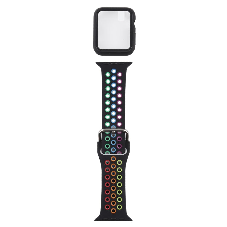 Bộ dây đồng hồ thay thế silicone + ốp bảo vệ kèm miếng dán màn hình cho Apple Watch Series, 3 & 2 & 1 38mm, Dành cho Apple Watch Series 6 / 5 / 4 / Watch SE 40mm