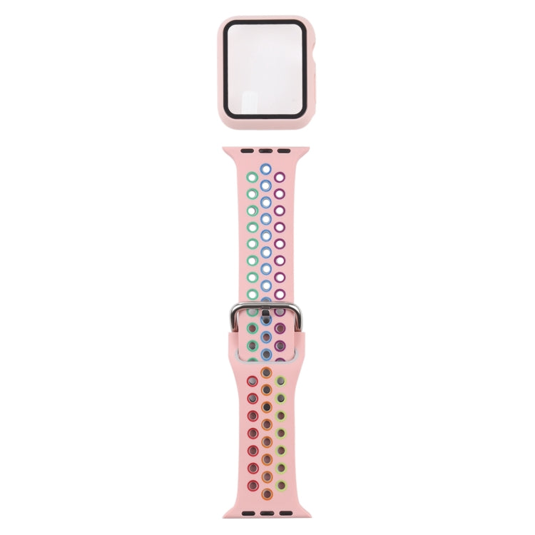 Bộ dây đồng hồ thay thế silicone + ốp bảo vệ kèm miếng dán màn hình cho Apple Watch Series, 3 & 2 & 1 38mm, Dành cho Apple Watch Series 6 / 5 / 4 / Watch SE 40mm