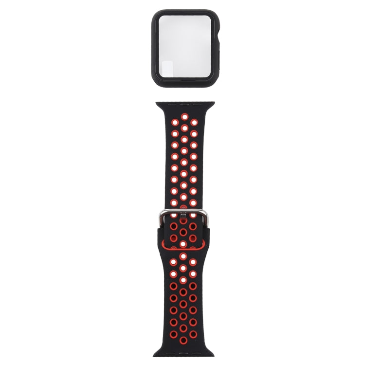 Bộ dây đồng hồ thay thế silicone + ốp bảo vệ kèm miếng dán màn hình cho Apple Watch Series, 3 & 2 & 1 38mm, Dành cho Apple Watch Series 6 / 5 / 4 / Watch SE 40mm