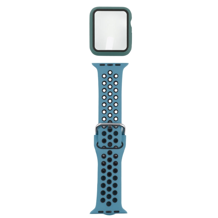 Bộ dây đồng hồ thay thế silicone + ốp bảo vệ kèm miếng dán màn hình cho Apple Watch Series, 3 & 2 & 1 38mm, Dành cho Apple Watch Series 6 / 5 / 4 / Watch SE 40mm