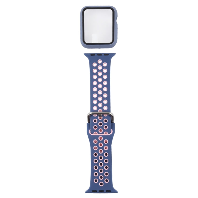 Bộ dây đồng hồ thay thế silicone + ốp bảo vệ kèm miếng dán màn hình cho Apple Watch Series, 3 & 2 & 1 38mm, Dành cho Apple Watch Series 6 / 5 / 4 / Watch SE 40mm