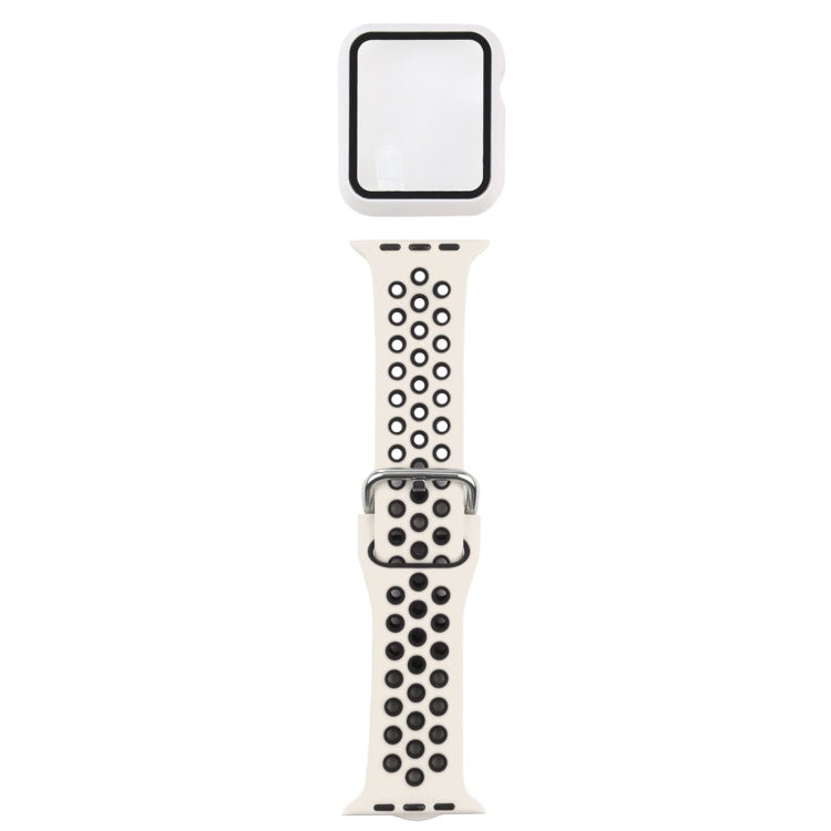 Bộ dây đồng hồ thay thế silicone + ốp bảo vệ kèm miếng dán màn hình cho Apple Watch Series, 3 & 2 & 1 38mm, Dành cho Apple Watch Series 6 / 5 / 4 / Watch SE 40mm