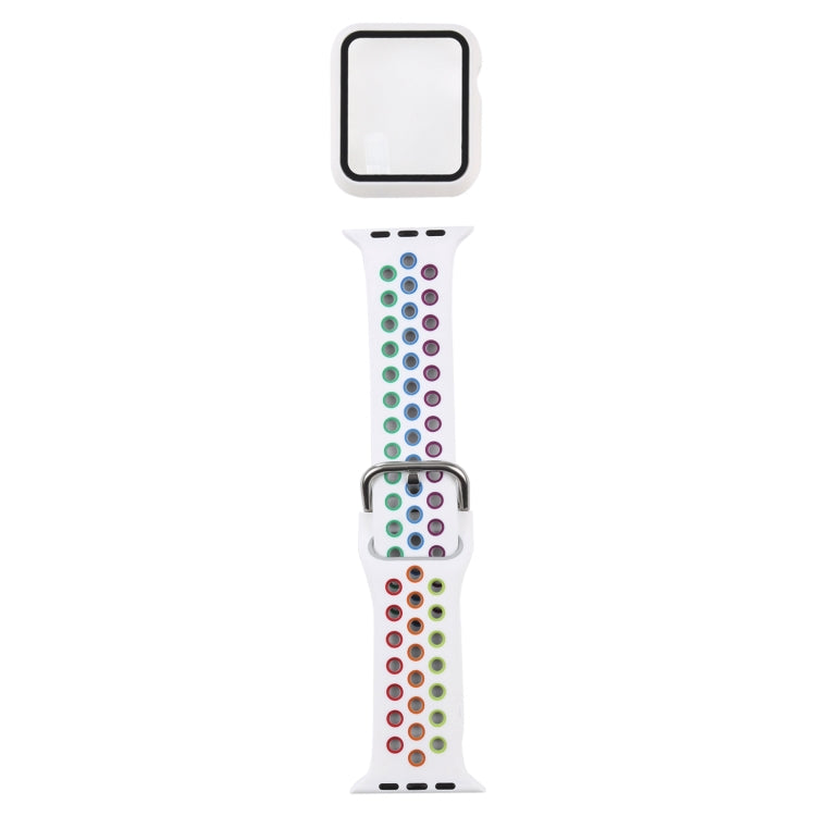 Bộ dây đồng hồ thay thế silicone + ốp bảo vệ kèm miếng dán màn hình cho Apple Watch Series, 3 & 2 & 1 38mm, Dành cho Apple Watch Series 6 / 5 / 4 / Watch SE 40mm