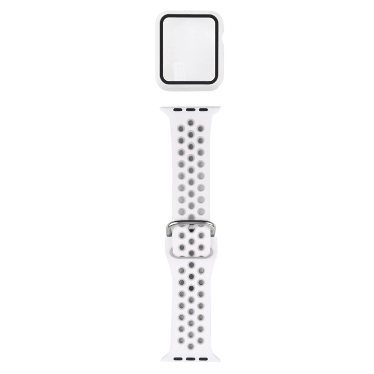 Bộ dây đồng hồ thay thế silicone + ốp bảo vệ kèm miếng dán màn hình cho Apple Watch Series, 3 & 2 & 1 38mm, Dành cho Apple Watch Series 6 / 5 / 4 / Watch SE 40mm
