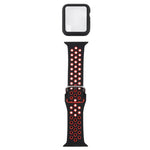 Bộ dây đồng hồ thay thế silicone + ốp bảo vệ kèm miếng dán màn hình cho Apple Watch Series, 3 & 2 & 1 42mm, cho Apple Watch Series 6 / 5 / 4 / Watch SE 44mm