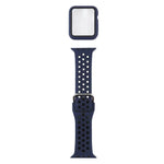 Bộ dây đồng hồ thay thế silicone + ốp bảo vệ kèm miếng dán màn hình cho Apple Watch Series, 3 & 2 & 1 42mm, cho Apple Watch Series 6 / 5 / 4 / Watch SE 44mm