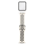 Bộ dây đồng hồ thay thế silicone + ốp bảo vệ kèm miếng dán màn hình cho Apple Watch Series, 3 & 2 & 1 42mm, cho Apple Watch Series 6 / 5 / 4 / Watch SE 44mm