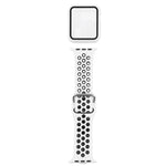 Bộ dây đồng hồ thay thế silicone + ốp bảo vệ kèm miếng dán màn hình cho Apple Watch Series, 3 & 2 & 1 42mm, cho Apple Watch Series 6 / 5 / 4 / Watch SE 44mm