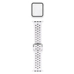 Bộ dây đồng hồ thay thế silicone + ốp bảo vệ kèm miếng dán màn hình cho Apple Watch Series, 3 & 2 & 1 42mm, cho Apple Watch Series 6 / 5 / 4 / Watch SE 44mm