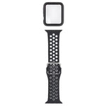 Bộ dây đồng hồ thay thế silicone + ốp bảo vệ kèm miếng dán màn hình cho Apple Watch Series, 3 & 2 & 1 42mm, cho Apple Watch Series 6 / 5 / 4 / Watch SE 44mm