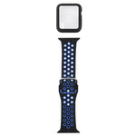 Bộ dây đồng hồ thay thế silicone + ốp bảo vệ kèm miếng dán màn hình cho Apple Watch Series, 3 & 2 & 1 42mm, cho Apple Watch Series 6 / 5 / 4 / Watch SE 44mm