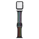 Bộ dây đồng hồ thay thế silicone + ốp bảo vệ kèm miếng dán màn hình cho Apple Watch Series, 3 & 2 & 1 42mm, cho Apple Watch Series 6 / 5 / 4 / Watch SE 44mm