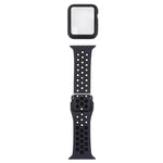 Bộ dây đồng hồ thay thế silicone + ốp bảo vệ kèm miếng dán màn hình cho Apple Watch Series, 3 & 2 & 1 42mm, cho Apple Watch Series 6 / 5 / 4 / Watch SE 44mm