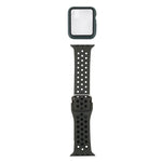 Bộ dây đồng hồ thay thế silicone + ốp bảo vệ kèm miếng dán màn hình cho Apple Watch Series, 3 & 2 & 1 42mm, cho Apple Watch Series 6 / 5 / 4 / Watch SE 44mm