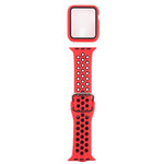 Bộ dây đồng hồ thay thế silicone + ốp bảo vệ kèm miếng dán màn hình cho Apple Watch Series, 3 & 2 & 1 42mm, cho Apple Watch Series 6 / 5 / 4 / Watch SE 44mm