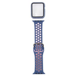Bộ dây đồng hồ thay thế silicone + ốp bảo vệ kèm miếng dán màn hình cho Apple Watch Series, 3 & 2 & 1 42mm, cho Apple Watch Series 6 / 5 / 4 / Watch SE 44mm