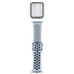 Bộ dây đồng hồ thay thế silicone + ốp bảo vệ kèm miếng dán màn hình cho Apple Watch Series, 3 & 2 & 1 42mm, cho Apple Watch Series 6 / 5 / 4 / Watch SE 44mm