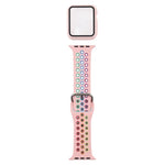 Bộ dây đồng hồ thay thế silicone + ốp bảo vệ kèm miếng dán màn hình cho Apple Watch Series, 3 & 2 & 1 42mm, cho Apple Watch Series 6 / 5 / 4 / Watch SE 44mm
