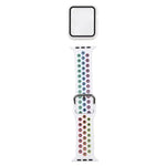 Bộ dây đồng hồ thay thế silicone + ốp bảo vệ kèm miếng dán màn hình cho Apple Watch Series, 3 & 2 & 1 42mm, cho Apple Watch Series 6 / 5 / 4 / Watch SE 44mm