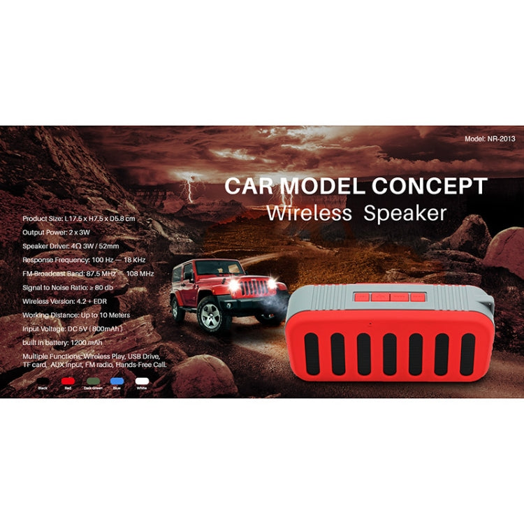 Loa Bluetooth NewRixing NR-2013 TWS hình ống xả xe hơi