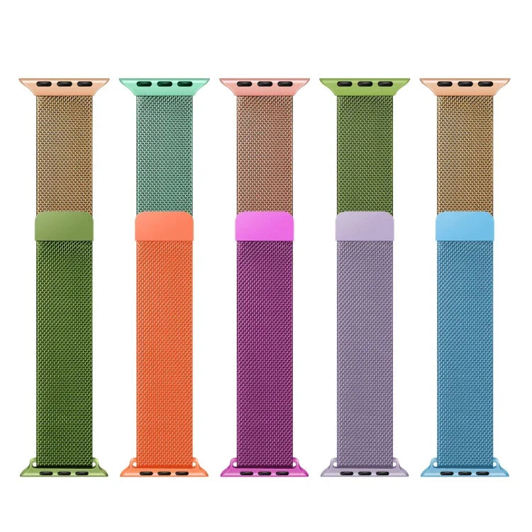 Dây đồng hồ thay thế Milan màu chuyển sắc cho Apple Watch Series, 7 41mm/6&SE&5&4 40mm/3&2&1 38mm, 7 45mm/6&SE&5&4 44mm/3&2&1 42mm