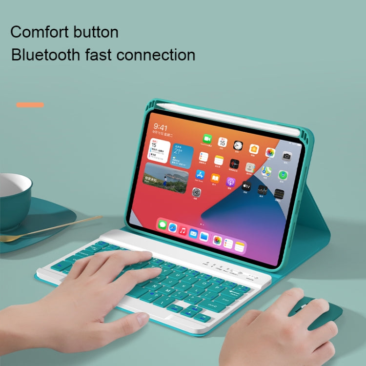 Bao da bàn phím Bluetooth tháo rời phím vuông HK006 kèm giá đỡ cho iPad mini 6, HK006