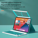 Bao da bàn phím Bluetooth tháo rời phím vuông HK006 kèm giá đỡ cho iPad mini 6, HK006