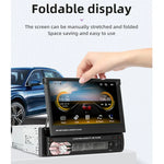 Máy phát MP5 ô tô 7 inch HD 9601C màn hình thu hồi thủ công đa năng với Carplay, hỗ trợ FM & Bluetooth & Thẻ TF, 9601C