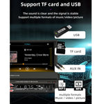Máy phát MP5 ô tô 7 inch HD 9601C màn hình thu hồi thủ công đa năng với Carplay, hỗ trợ FM & Bluetooth & Thẻ TF, 9601C
