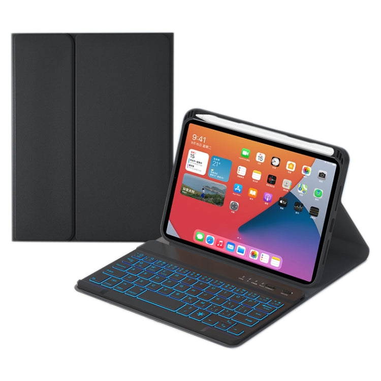 Bao da bàn phím Bluetooth tháo rời phím vuông HK006D có đèn nền trắng & giá đỡ cho iPad mini 6, HK006D