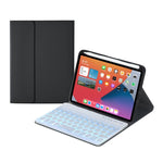 Bao da bàn phím Bluetooth tháo rời phím tròn HY006D có đèn nền màu & giá đỡ cho iPad mini 6, HY006D