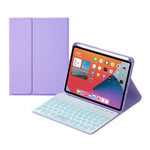Bao da bàn phím Bluetooth tháo rời phím tròn HY006D có đèn nền màu & giá đỡ cho iPad mini 6, HY006D