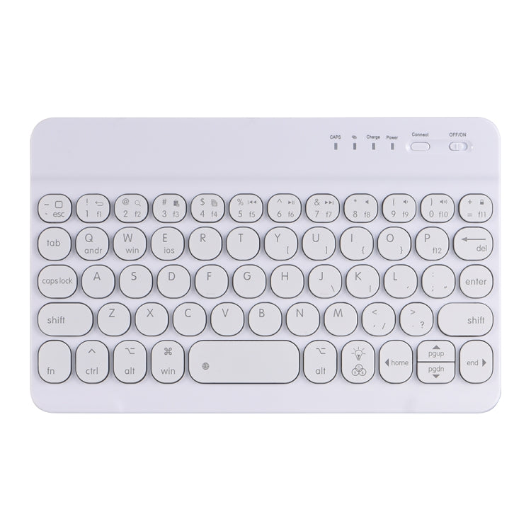 Bao da bàn phím Bluetooth tháo rời phím tròn HY006D có đèn nền màu & giá đỡ cho iPad mini 6, HY006D