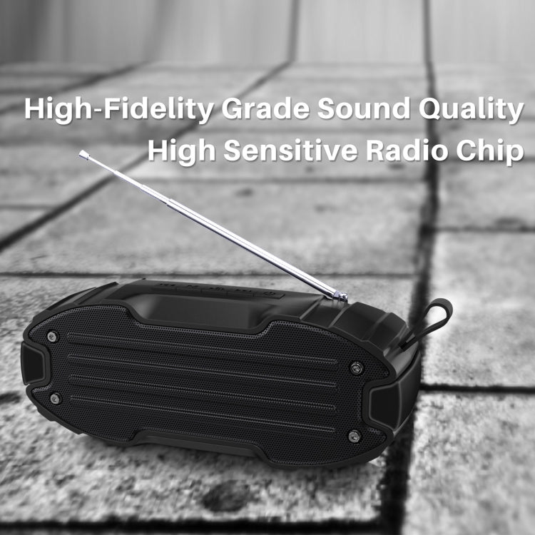 Loa Bluetooth ngoài trời TWS New Rixing NR-907FM, hỗ trợ gọi rảnh tay / FM, có tay cầm và ăng-ten, NR-907FM (cam), NR-907FM (đen), NR-907FM (đỏ), NR-907FM (vàng), NR-906 (xanh dương)