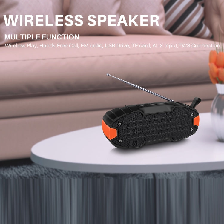 Loa Bluetooth ngoài trời TWS New Rixing NR-907FM, hỗ trợ gọi rảnh tay / FM, có tay cầm và ăng-ten, NR-907FM (cam), NR-907FM (đen), NR-907FM (đỏ), NR-907FM (vàng), NR-906 (xanh dương)