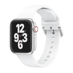 Dây đồng hồ thay thế khóa silicone một màu cho Apple Watch Series, 7 41mm / 6 & SE & 5 & 4 40mm / 3 & 2 & 1 38mm, 7 45mm / 6 & SE & 5 & 4 44mm / 3 & 2 & 1 42mm