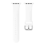 Dây đồng hồ thay thế khóa silicone một màu cho Apple Watch Series, 7 41mm / 6 & SE & 5 & 4 40mm / 3 & 2 & 1 38mm, 7 45mm / 6 & SE & 5 & 4 44mm / 3 & 2 & 1 42mm