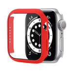 Ốp bảo vệ PC chống sốc kèm kính cường lực, dành cho Apple Watch Series 9 / 8 / 7 41mm, dành cho Apple Watch Series 9 / 8 / 7 45mm, dành cho Apple Watch Series 8 / 7 41mm
