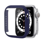 Ốp bảo vệ PC chống sốc kèm kính cường lực, dành cho Apple Watch Series 9 / 8 / 7 41mm, dành cho Apple Watch Series 9 / 8 / 7 45mm, dành cho Apple Watch Series 8 / 7 41mm