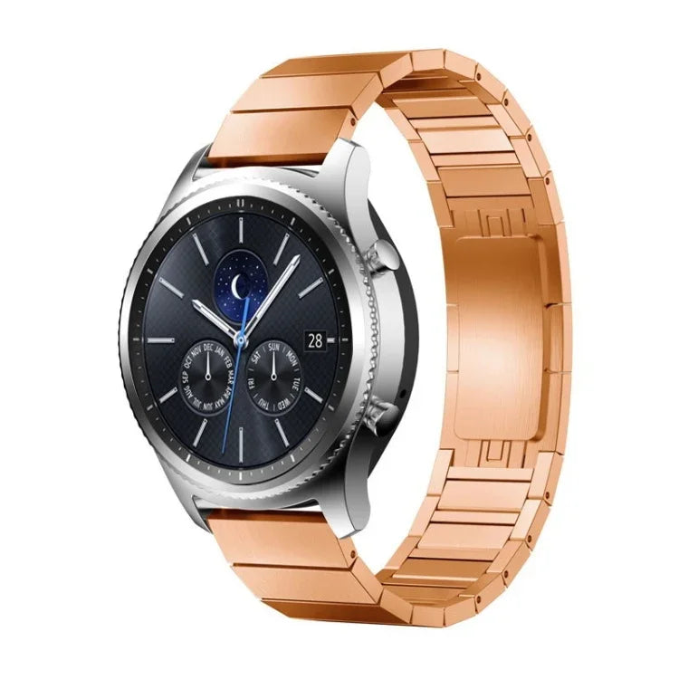 Dây đeo thay thế thép một hạt với khóa nguyên bản cho đồng hồ thông minh Samsung, 18mm, 20mm, 22mm
