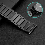 Dây đeo thay thế thép một hạt với khóa bướm cho đồng hồ thông minh Samsung, 18mm, 20mm, 22mm