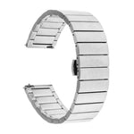 Dây đeo thay thế thép một hạt với khóa bướm cho đồng hồ thông minh Samsung, 18mm, 20mm, 22mm