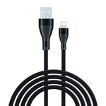Cáp sạc dữ liệu nhanh USB 3A sang 8 Pin dệt ADC-001, 1m 8 Pin, 2m 8 Pin