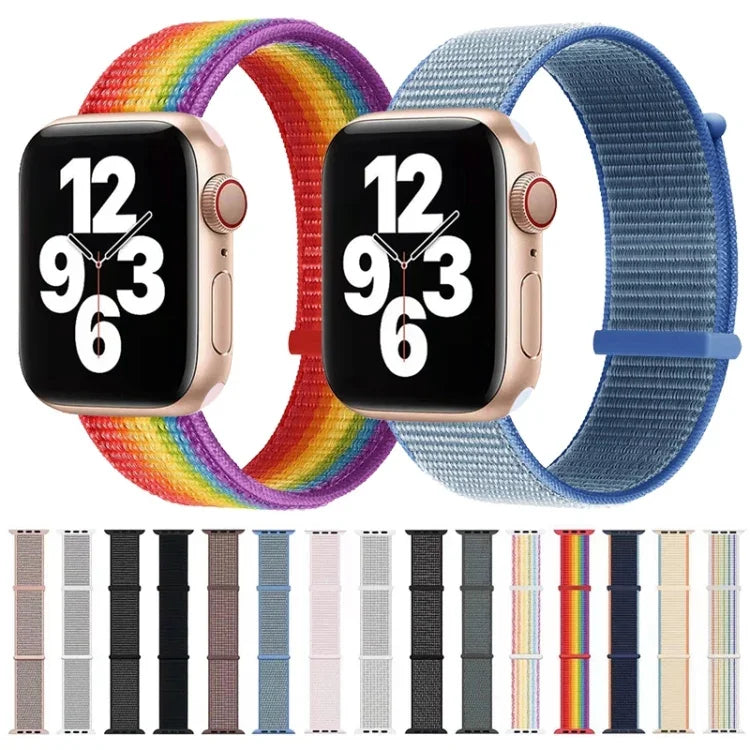 Dây đồng hồ thay thế hai phần khóa dán cho Apple Watch Series, 7 41mm / 6&SE&5&4 40mm / 3&2&1 38mm, 7 45mm / 6&SE&5&4 44mm / 3&2&1 42mm