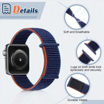 Dây đồng hồ thay thế hai phần khóa dán cho Apple Watch Series, 7 41mm / 6&SE&5&4 40mm / 3&2&1 38mm, 7 45mm / 6&SE&5&4 44mm / 3&2&1 42mm