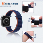 Dây đồng hồ thay thế hai phần khóa dán cho Apple Watch Series, 7 41mm / 6&SE&5&4 40mm / 3&2&1 38mm, 7 45mm / 6&SE&5&4 44mm / 3&2&1 42mm